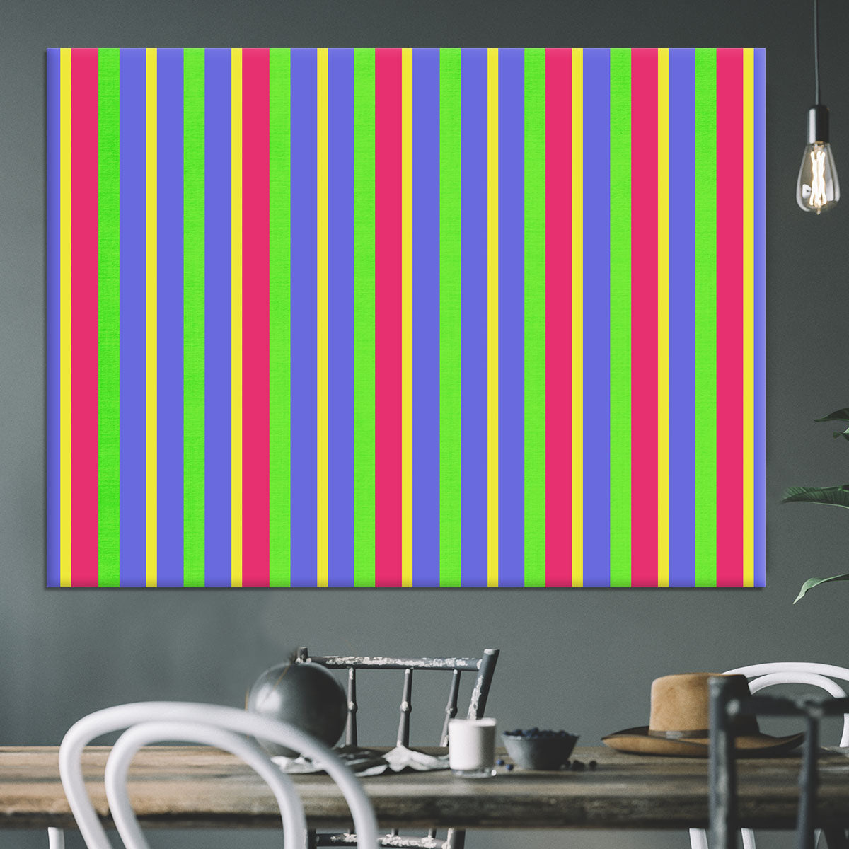 Funky Stripes Multi Canvas Print or Poster - Canvas Art Rocks - 3