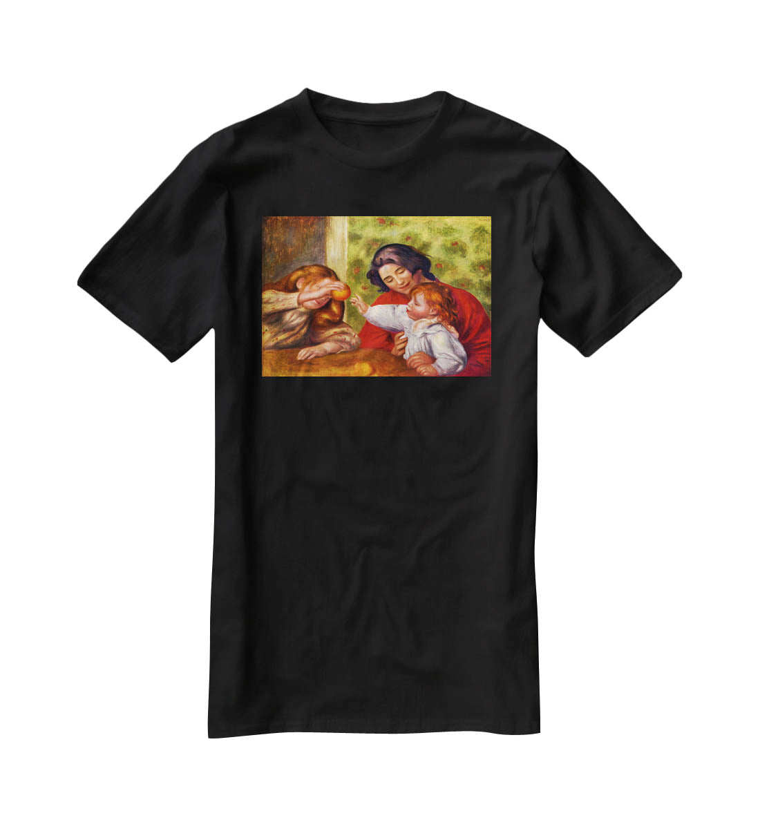 Gabrielle Jean and a girl by Renoir T-Shirt - Canvas Art Rocks - 1