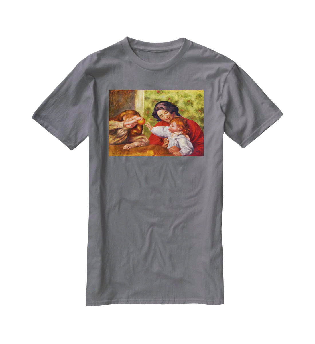Gabrielle Jean and a girl by Renoir T-Shirt - Canvas Art Rocks - 3