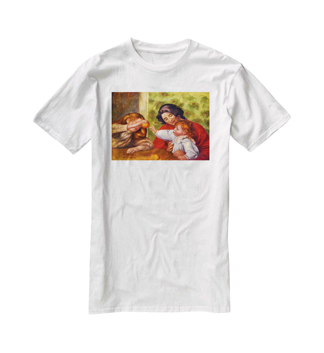 Gabrielle Jean and a girl by Renoir T-Shirt - Canvas Art Rocks - 5