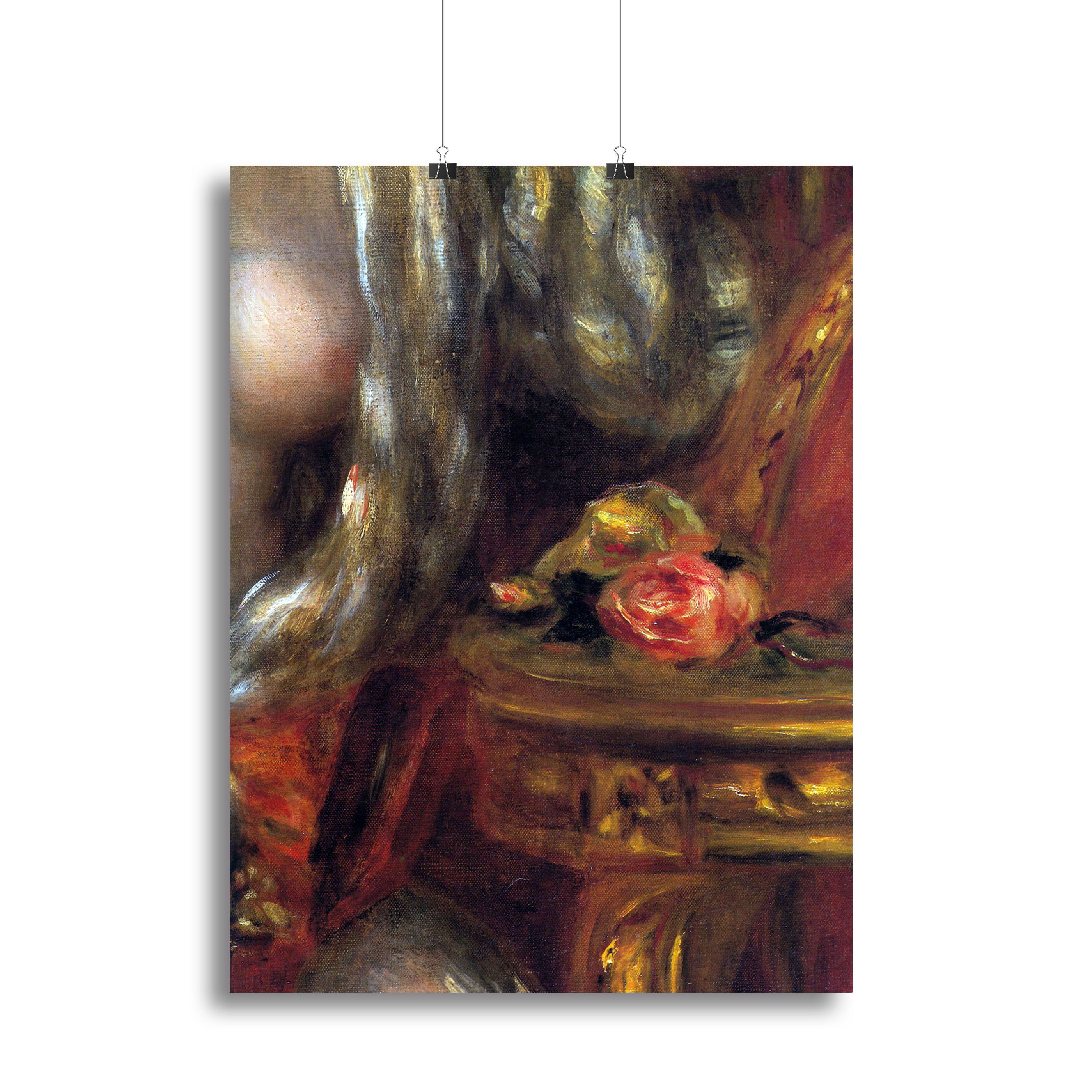 Gabrielle with jewels detail by Renoir Canvas Print or Poster - Canvas Art Rocks - 2