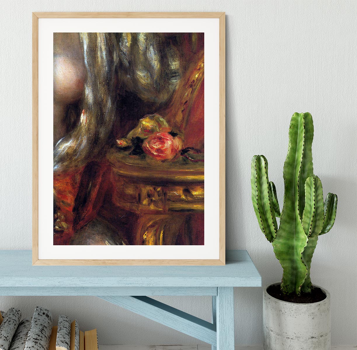 Gabrielle with jewels detail by Renoir Framed Print - Canvas Art Rocks - 3