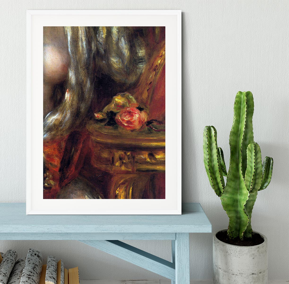 Gabrielle with jewels detail by Renoir Framed Print - Canvas Art Rocks - 5