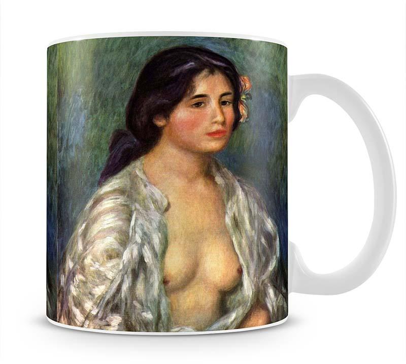 Gabrielle with open blouse by Renoir Mug - Canvas Art Rocks - 1