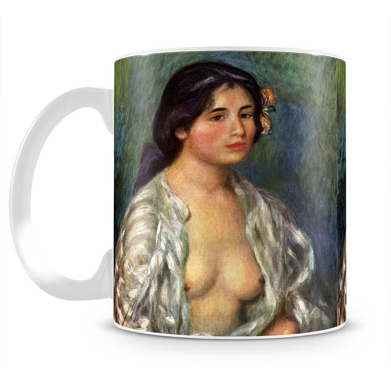 Gabrielle with open blouse by Renoir Mug - Canvas Art Rocks - 2
