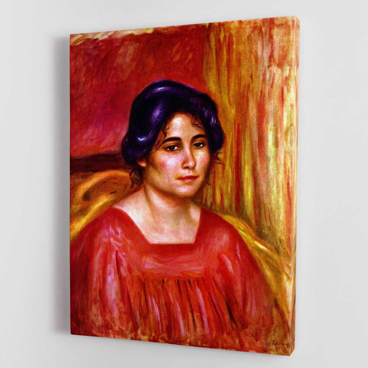 Gabrielle with red blouse by Renoir Canvas Print or Poster - Canvas Art Rocks - 1
