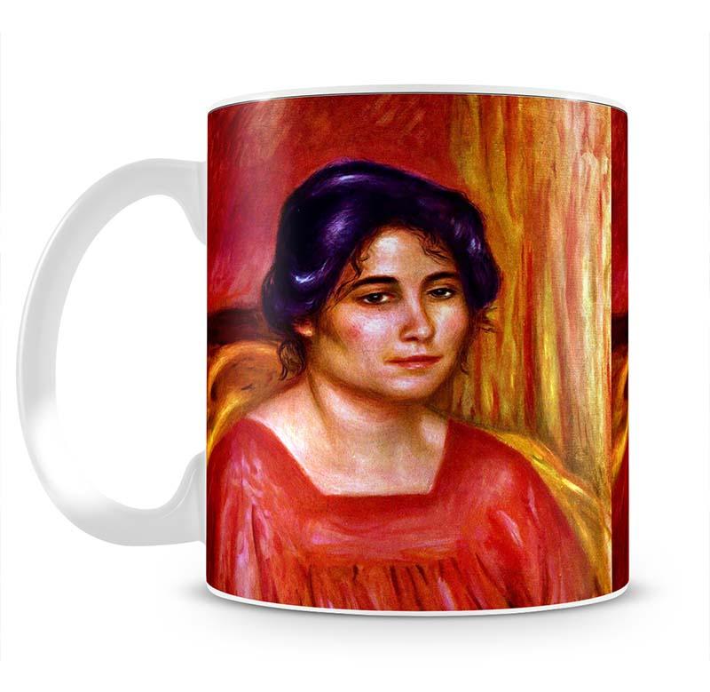 Gabrielle with red blouse by Renoir Mug - Canvas Art Rocks - 2