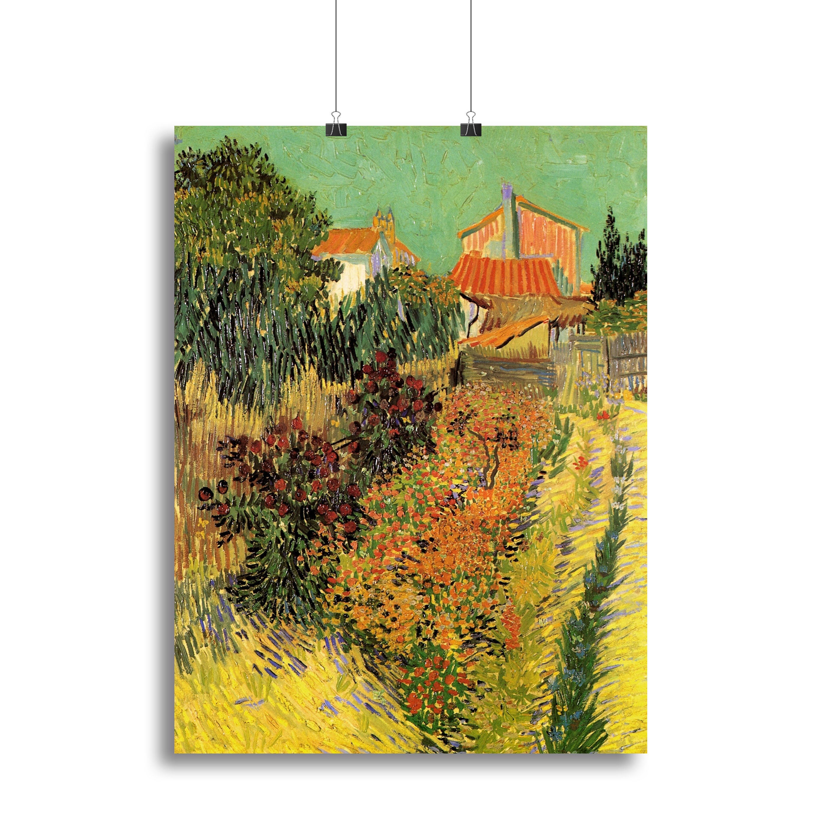 Garden Behind a House by Van Gogh Canvas Print or Poster - Canvas Art Rocks - 2