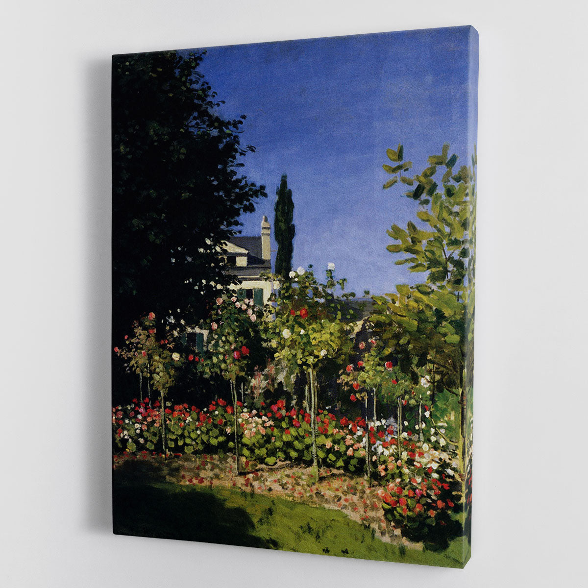 Garden In Flower At Sainte Adresse by Monet Canvas Print or Poster - Canvas Art Rocks - 1