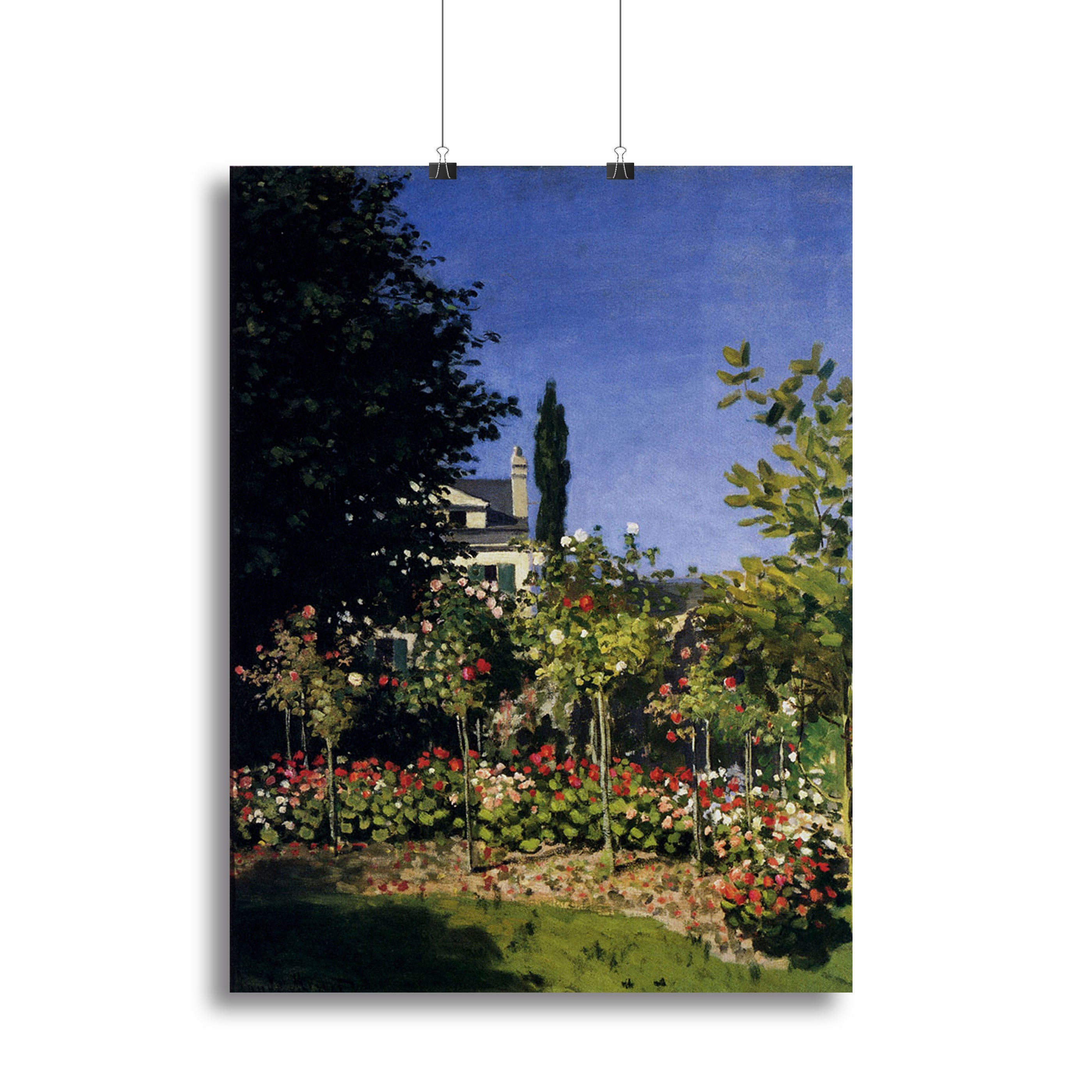 Garden In Flower At Sainte Adresse by Monet Canvas Print or Poster - Canvas Art Rocks - 2