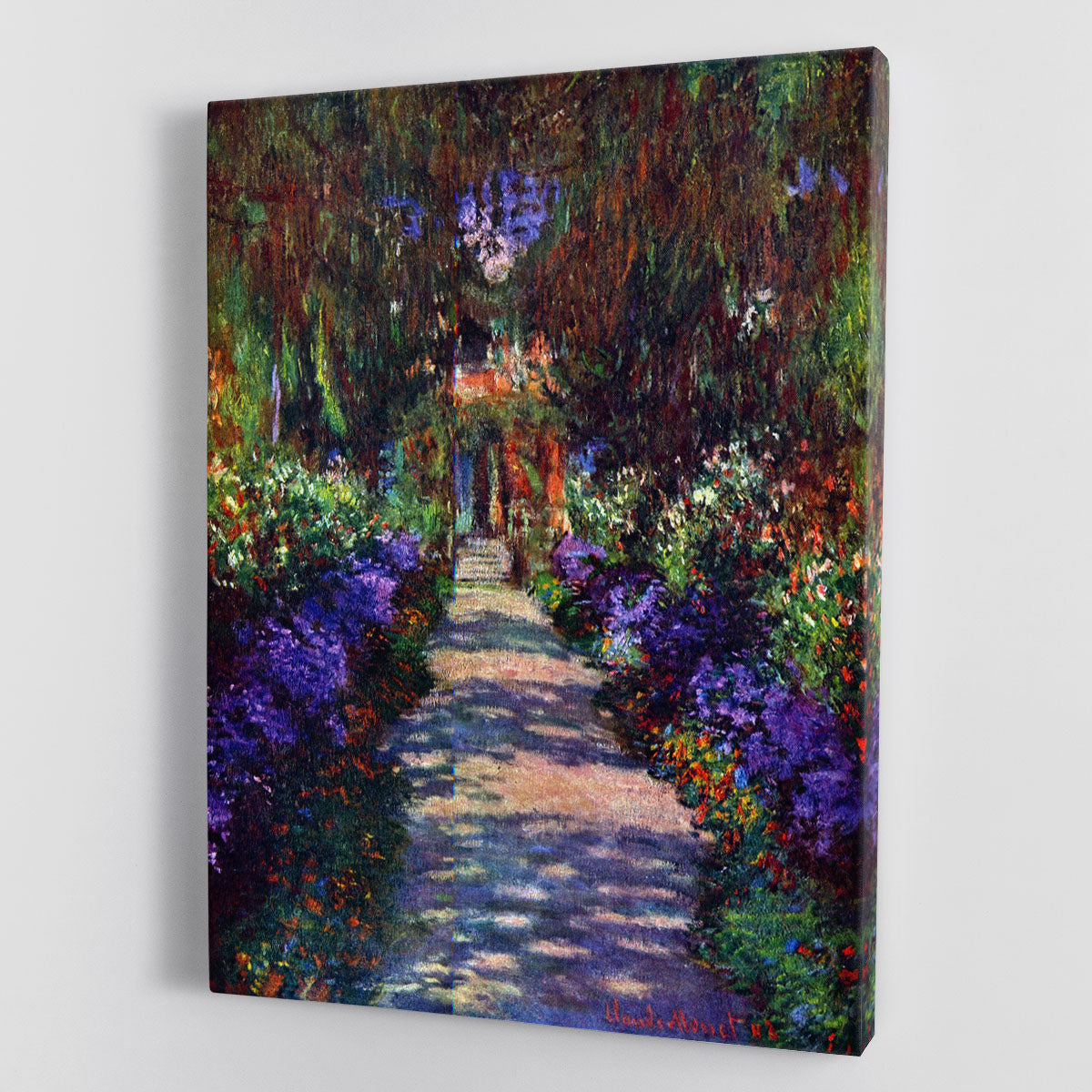 Garden at Giverny by Monet Canvas Print or Poster - Canvas Art Rocks - 1