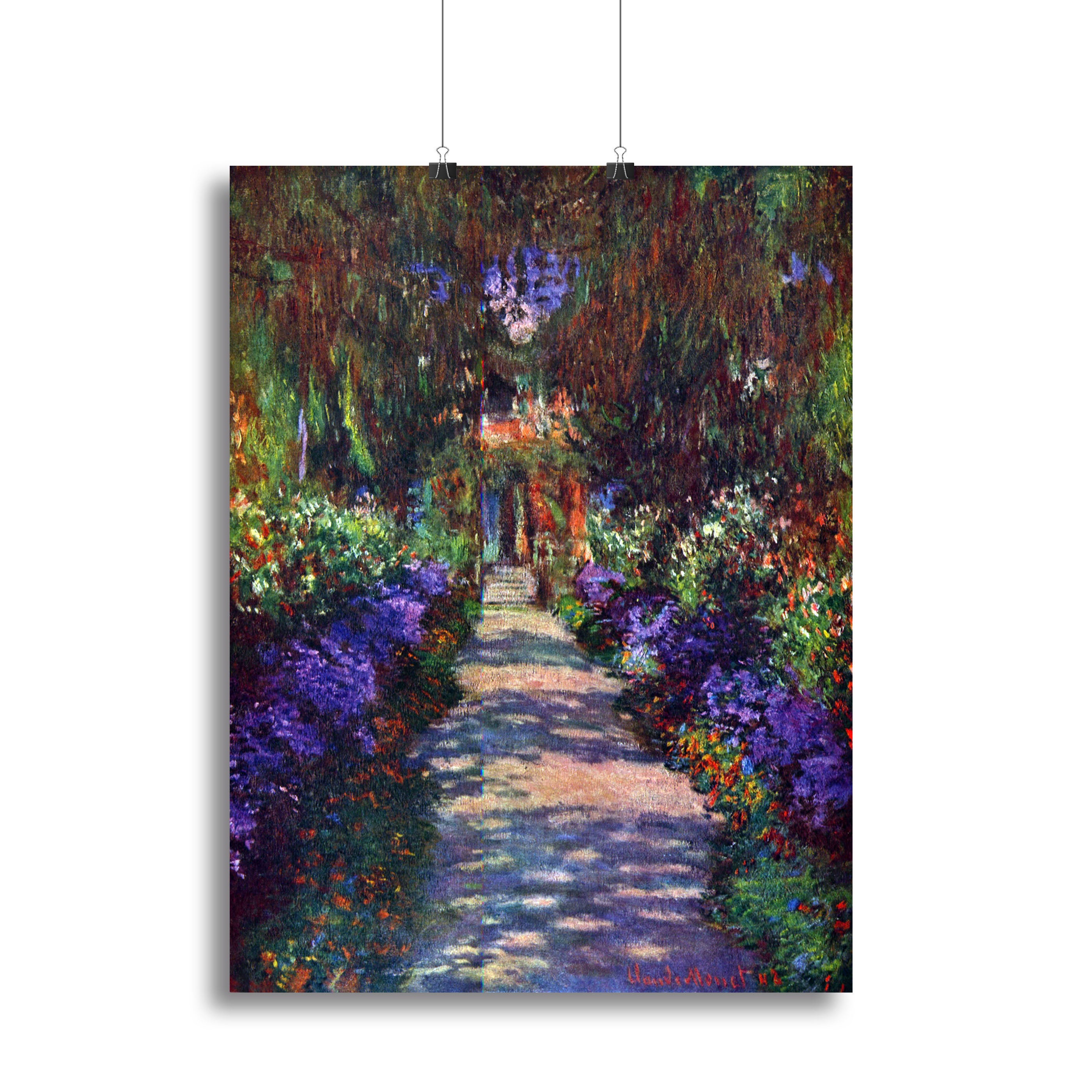 Garden at Giverny by Monet Canvas Print or Poster - Canvas Art Rocks - 2