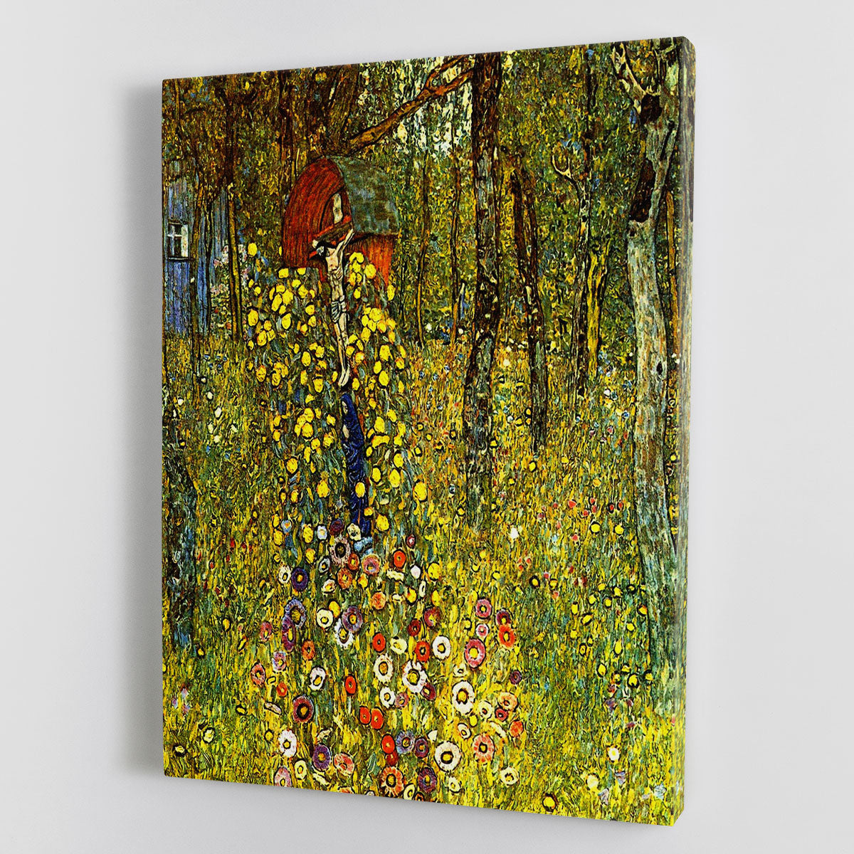 Garden with crucifix by Klimt Canvas Print or Poster - Canvas Art Rocks - 1