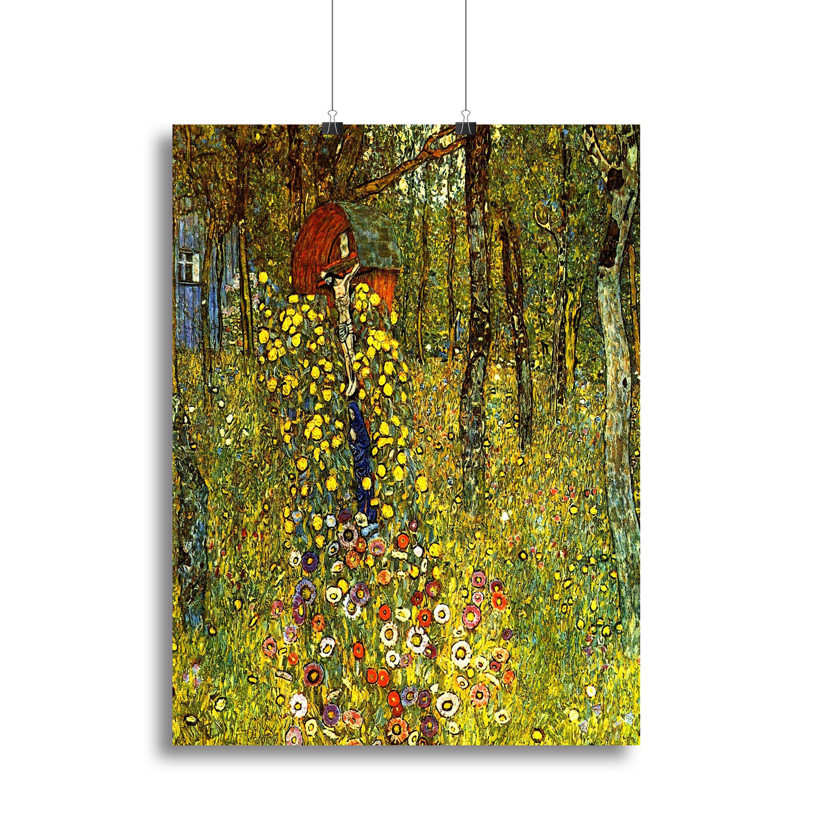 Garden with crucifix by Klimt Canvas Print or Poster - Canvas Art Rocks - 2