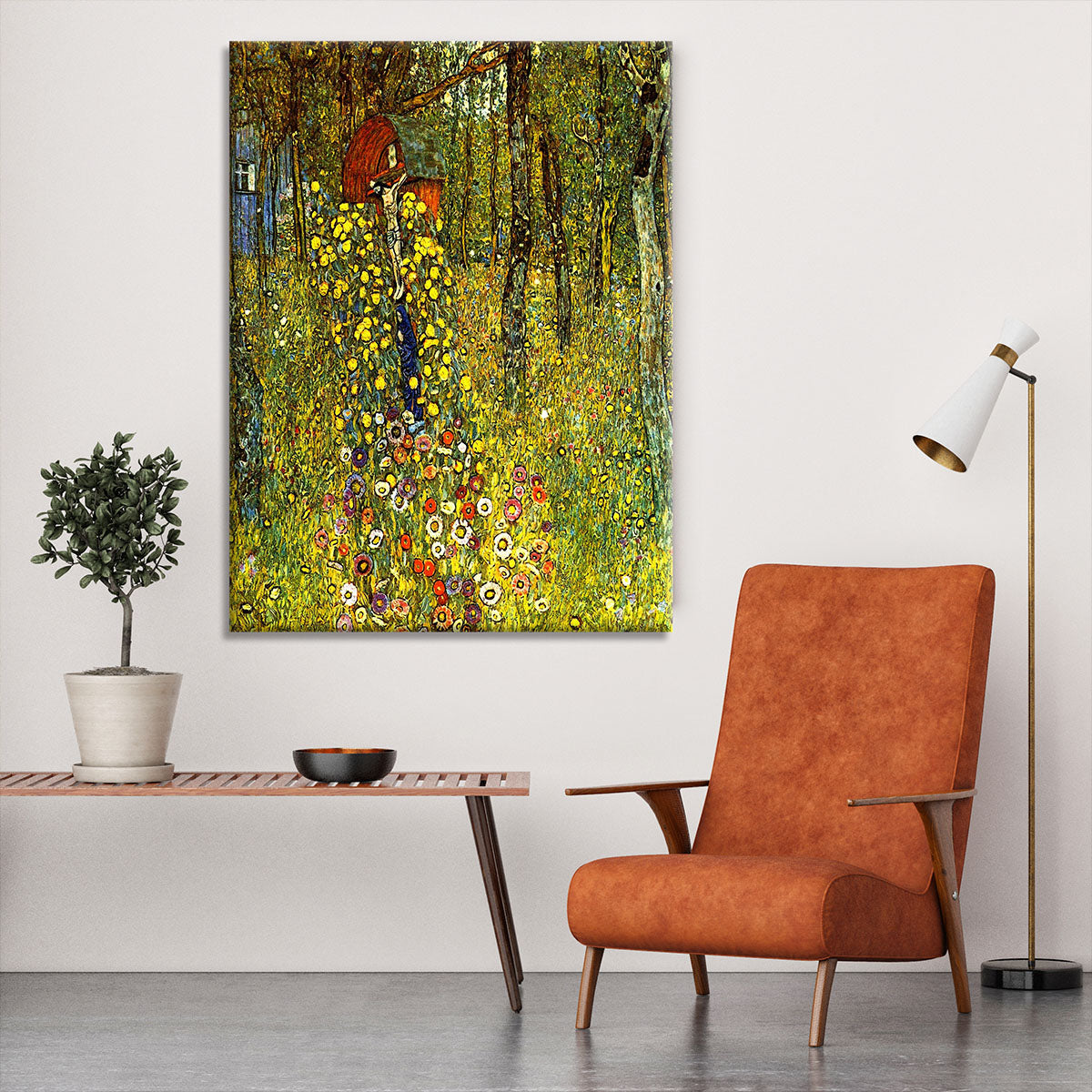 Garden with crucifix by Klimt Canvas Print or Poster - Canvas Art Rocks - 6
