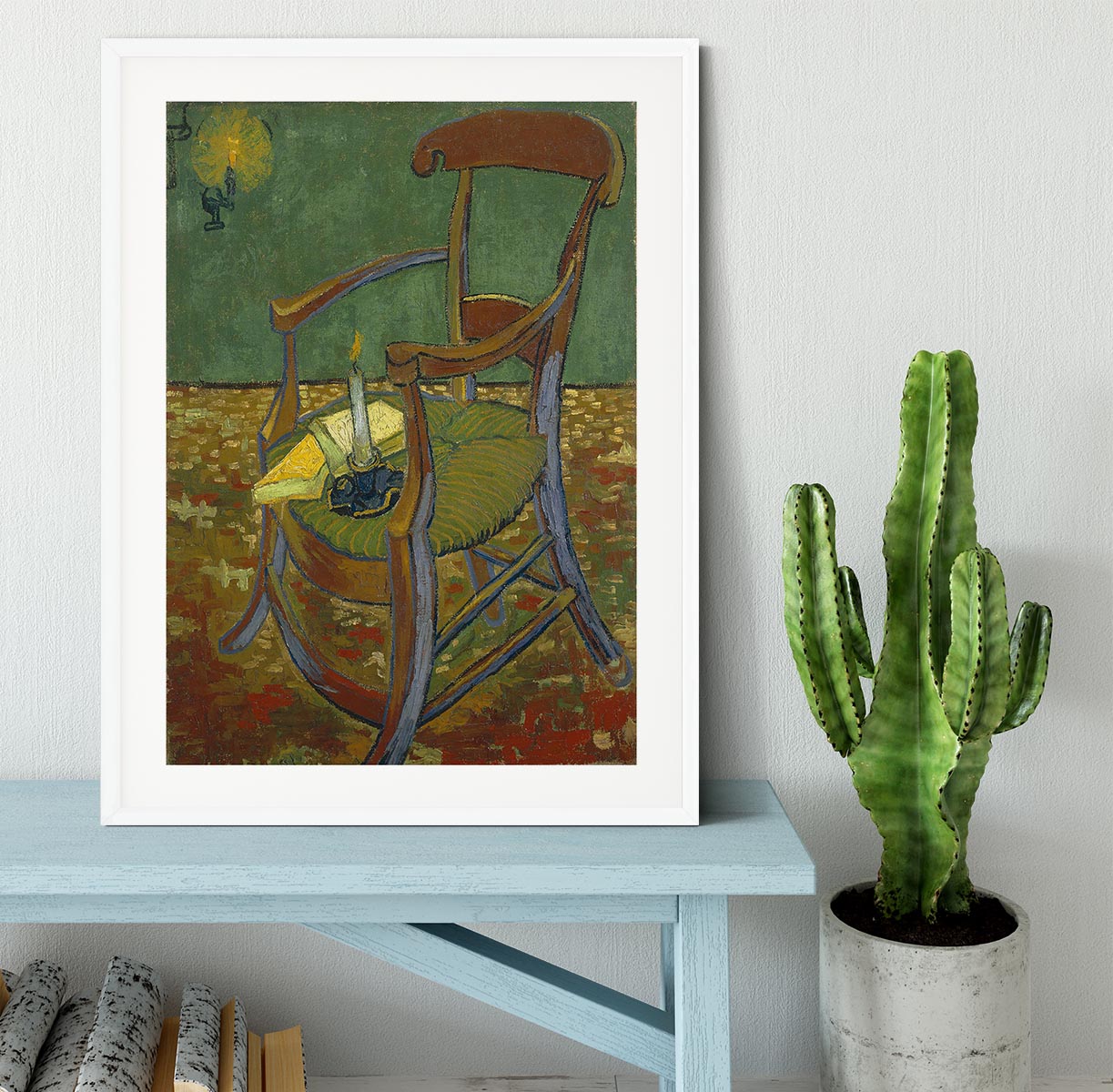 Gauguins chair by Van Gogh Framed Print - Canvas Art Rocks - 5