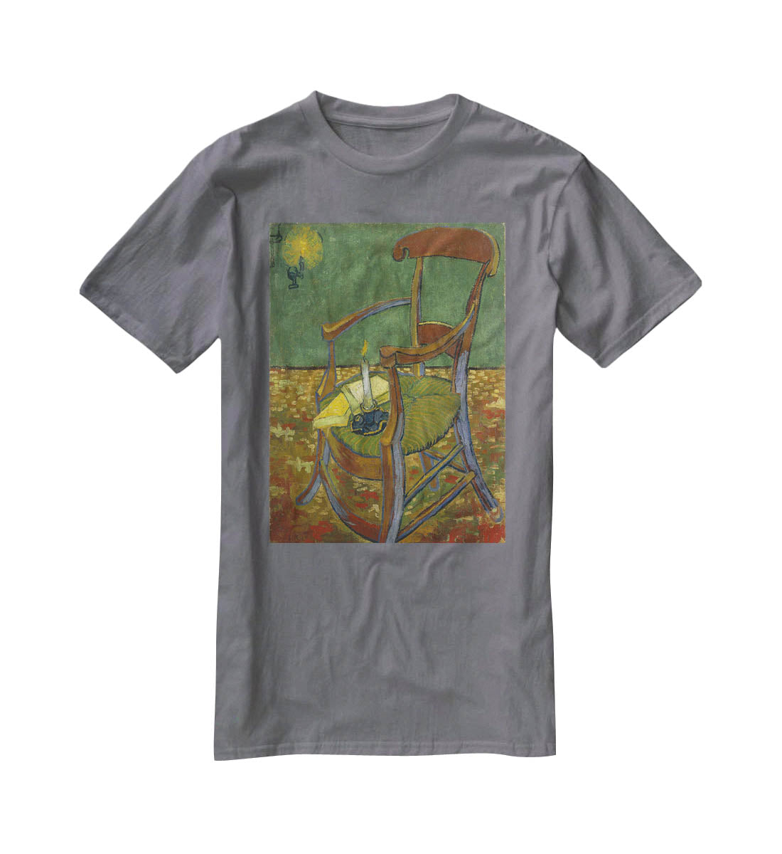 Gauguins chair by Van Gogh T-Shirt - Canvas Art Rocks - 3