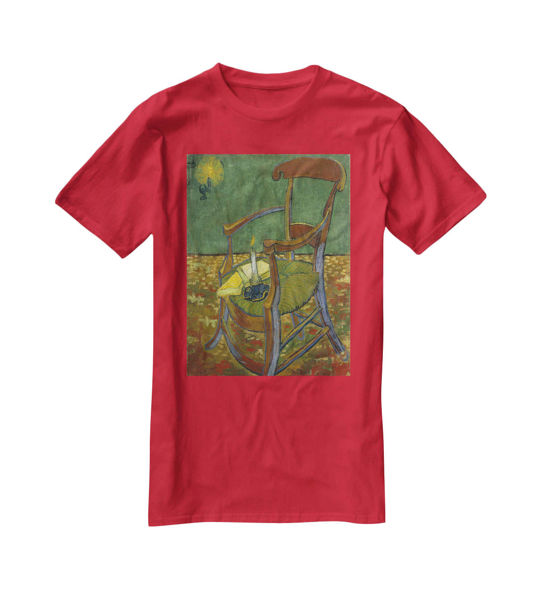 Gauguins chair by Van Gogh T-Shirt - Canvas Art Rocks - 4