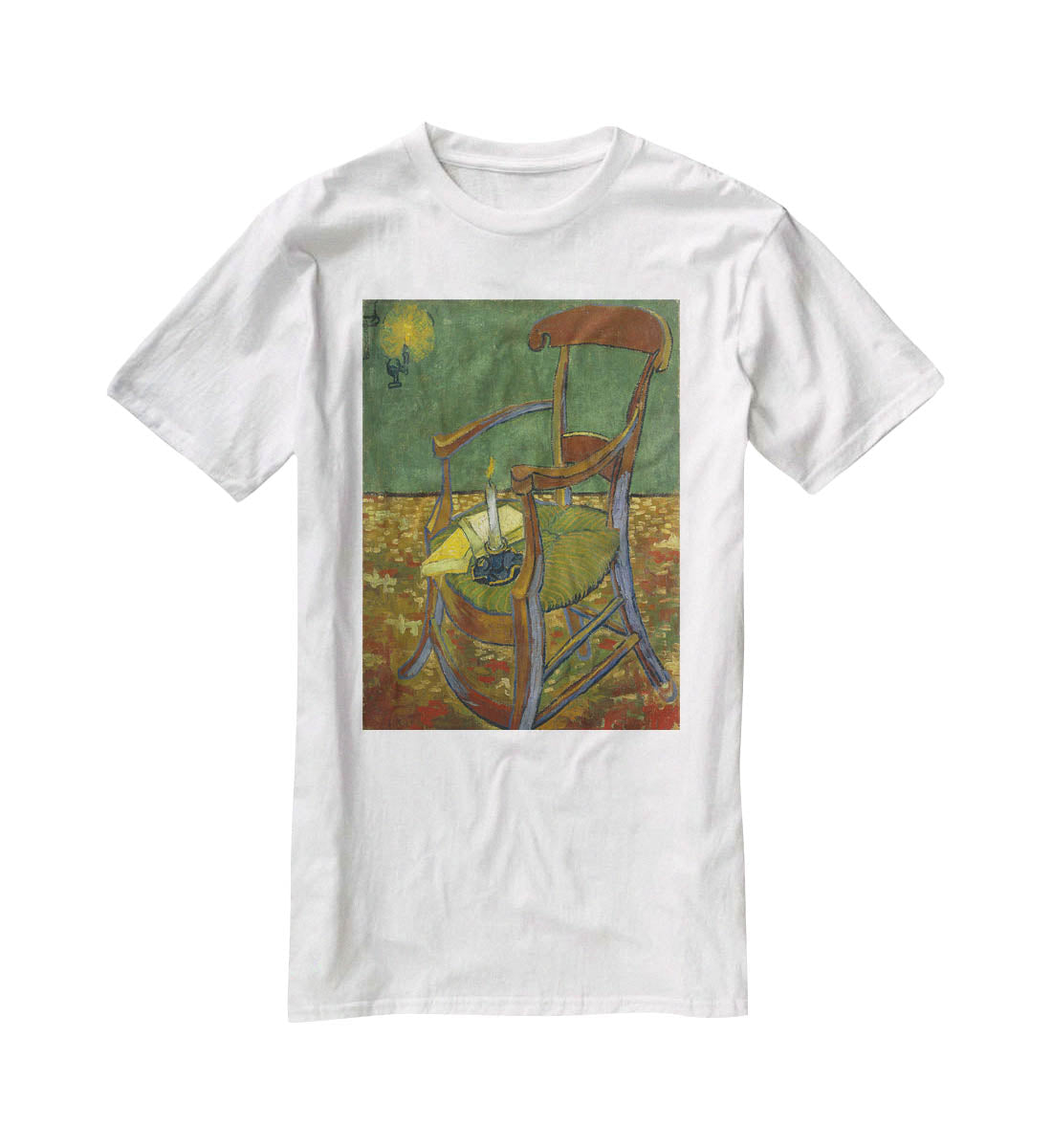 Gauguins chair by Van Gogh T-Shirt - Canvas Art Rocks - 5