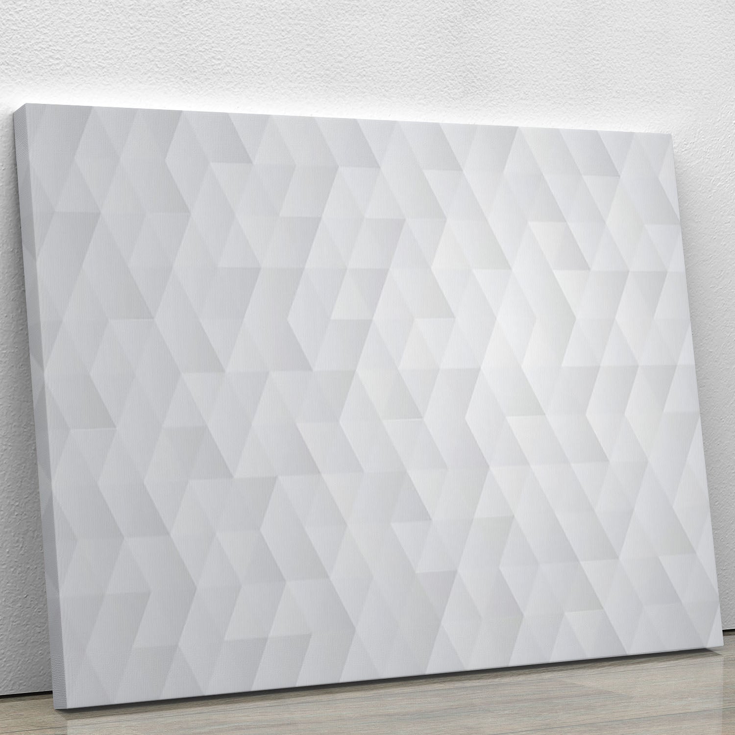 Geometric style abstract grey Canvas Print or Poster - Canvas Art Rocks - 1