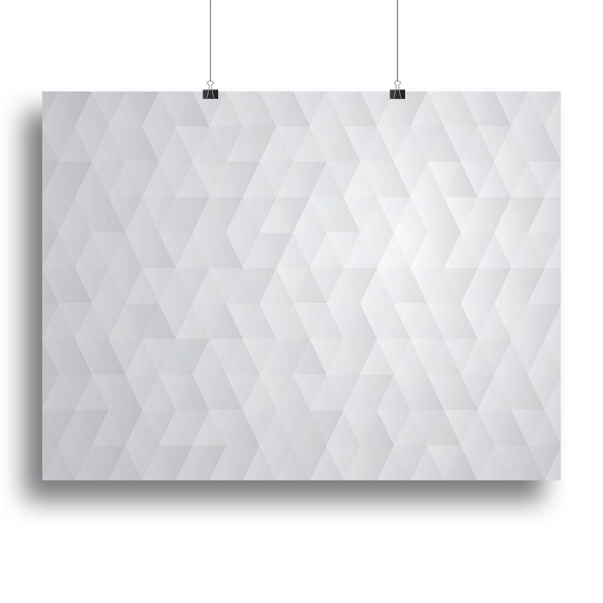 Geometric style abstract grey Canvas Print or Poster - Canvas Art Rocks - 2