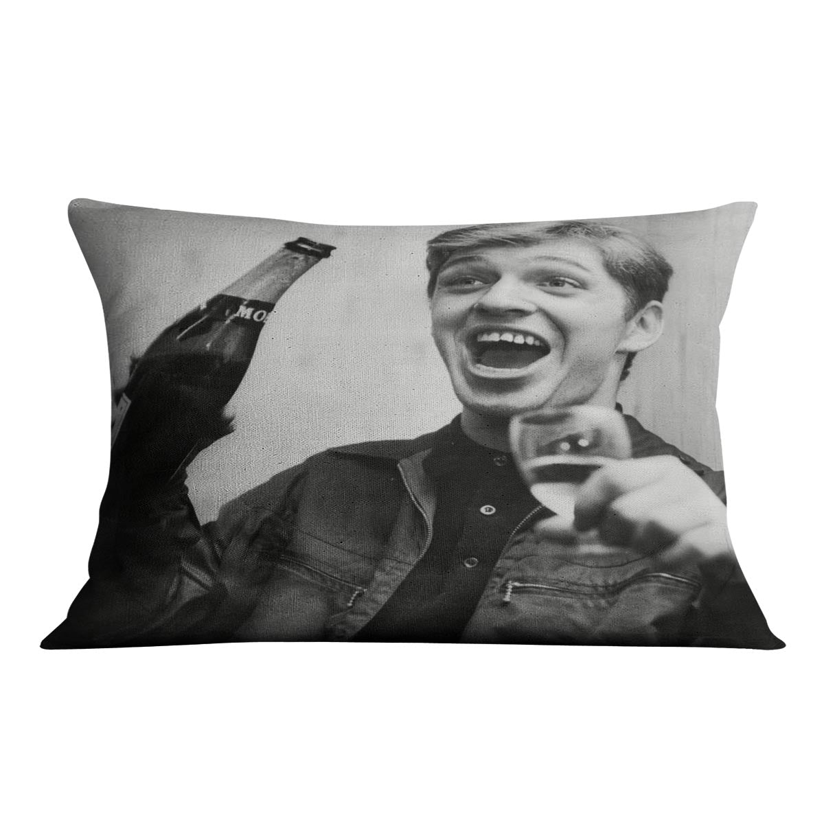 Georgie Fame with champagne Cushion