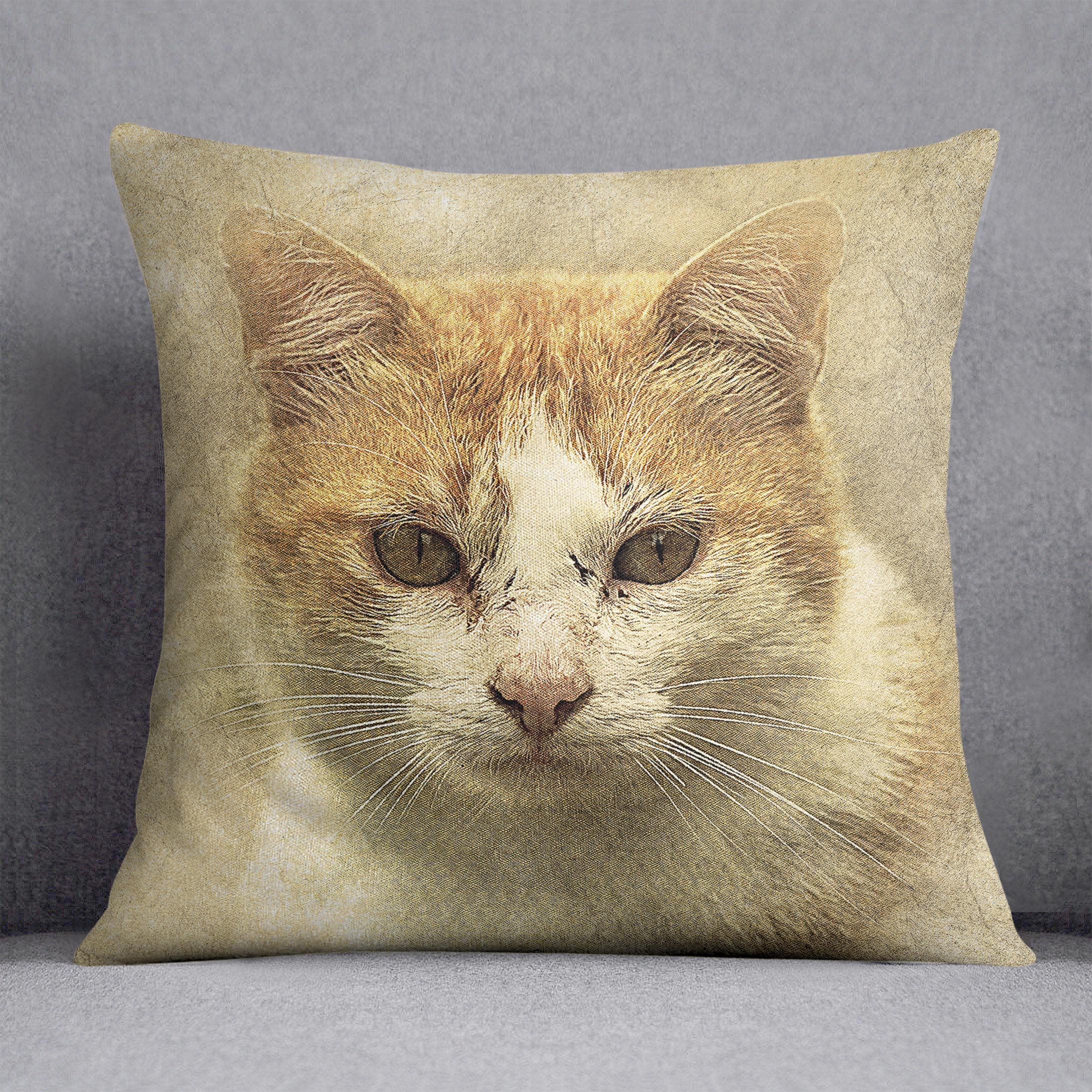 Ginger Cat Painting Cushion