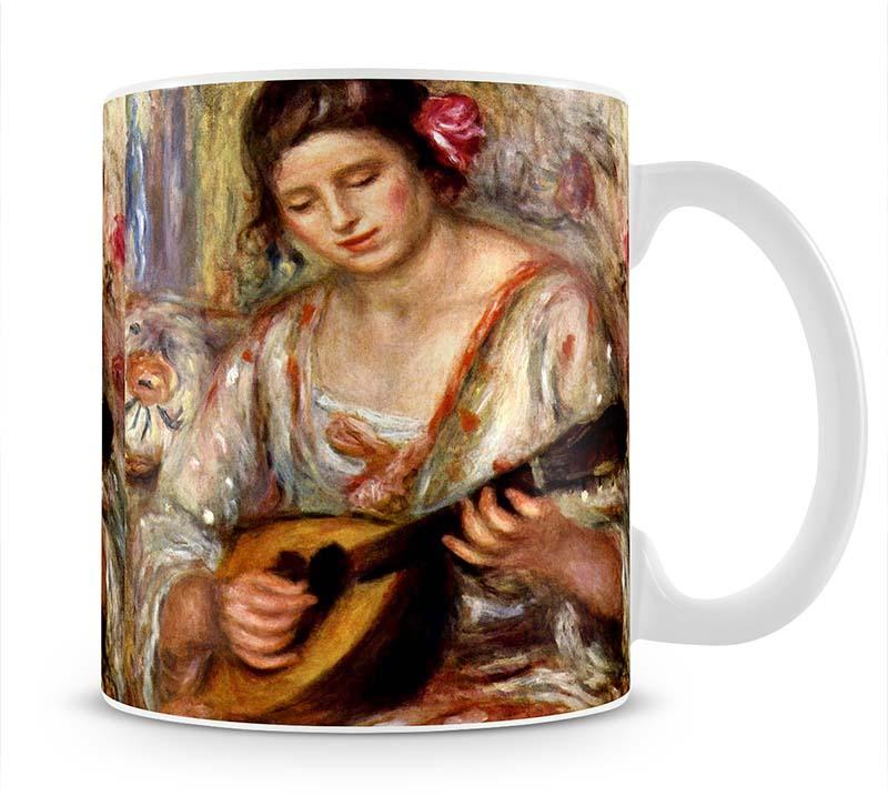 Girl with mandolin by Renoir Mug - Canvas Art Rocks - 1