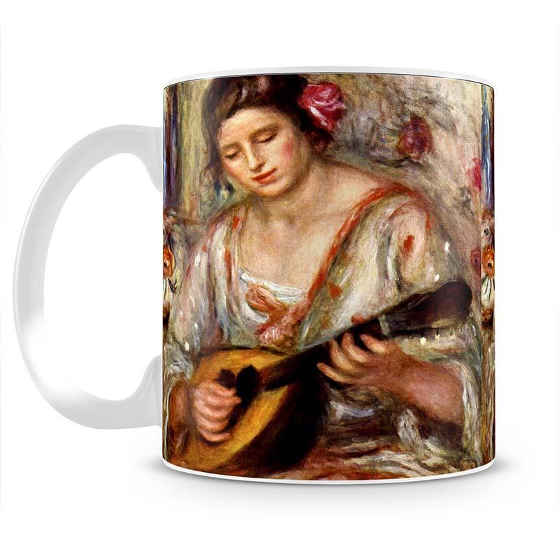 Girl with mandolin by Renoir Mug - Canvas Art Rocks - 2