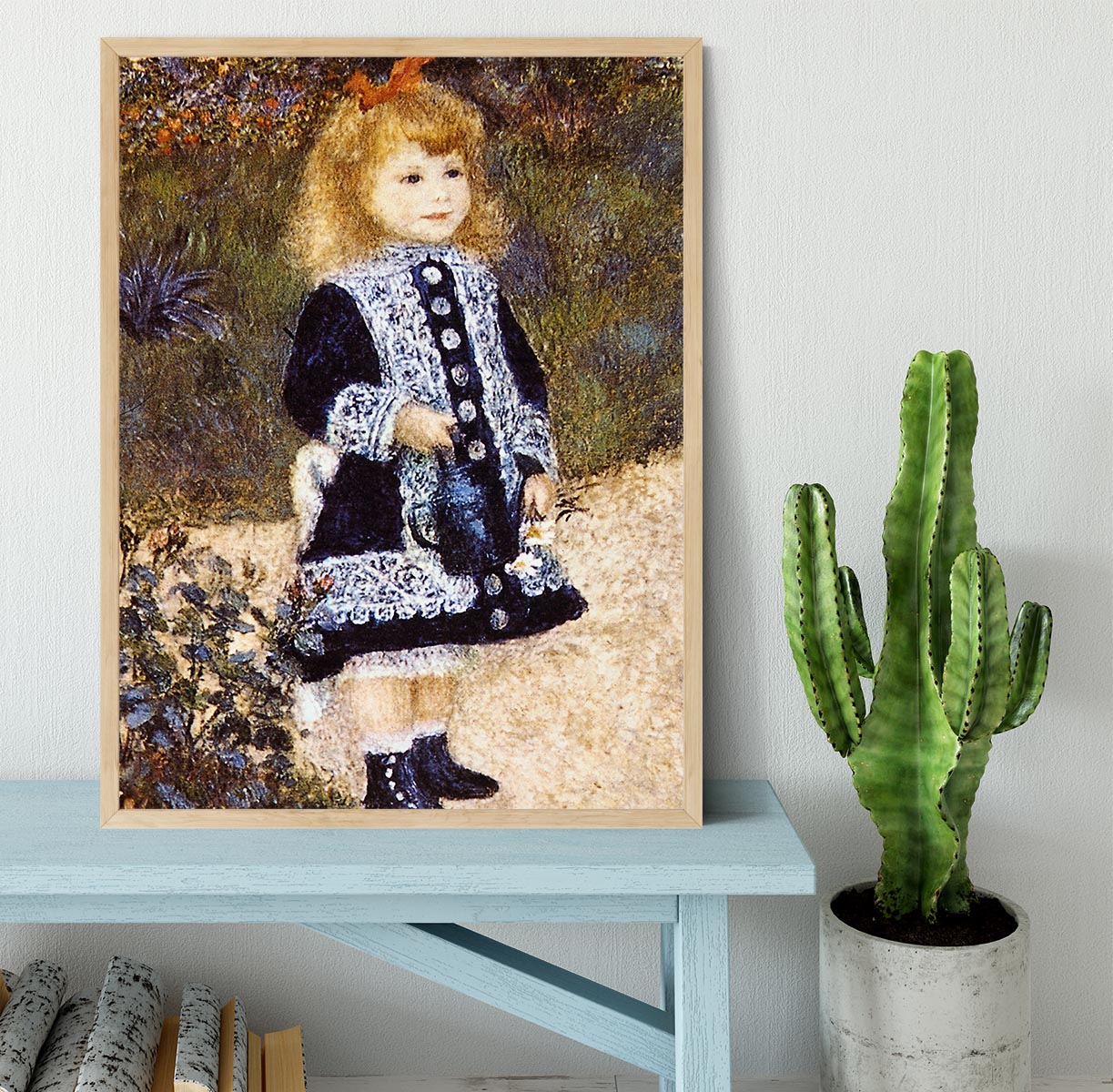 Girl with the Watering Can by Renoir Framed Print - Canvas Art Rocks - 4