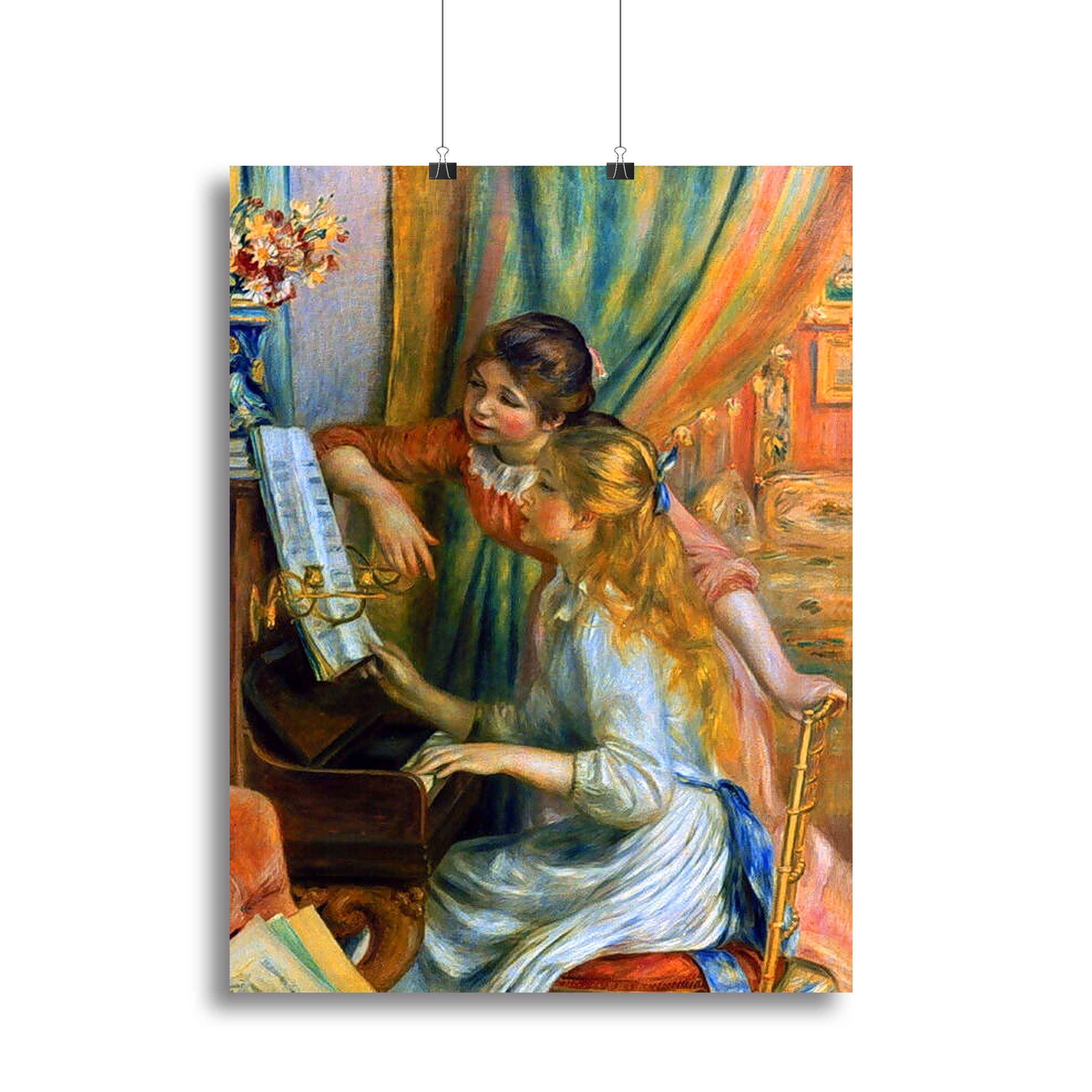 Girls at the Piano by Renoir Canvas Print or Poster - Canvas Art Rocks - 2