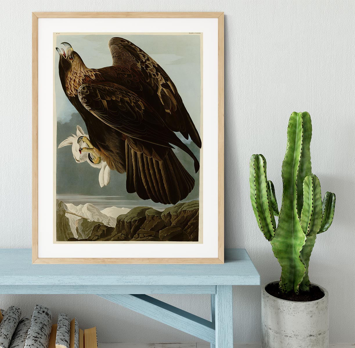Golden Eagle by Audubon Framed Print - Canvas Art Rocks - 3