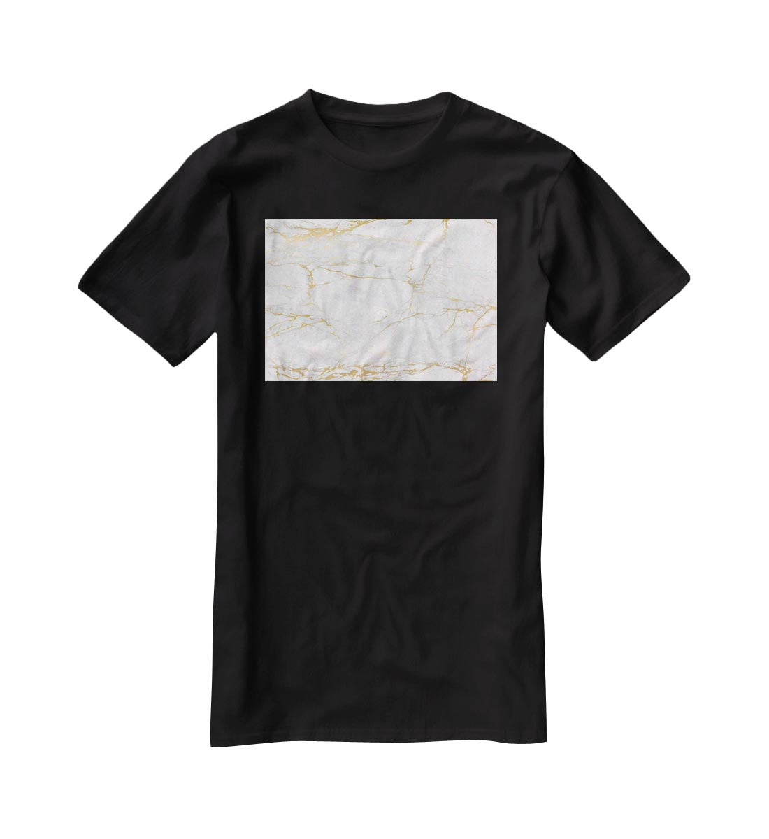 Golden Marble T-Shirt - Canvas Art Rocks - 1