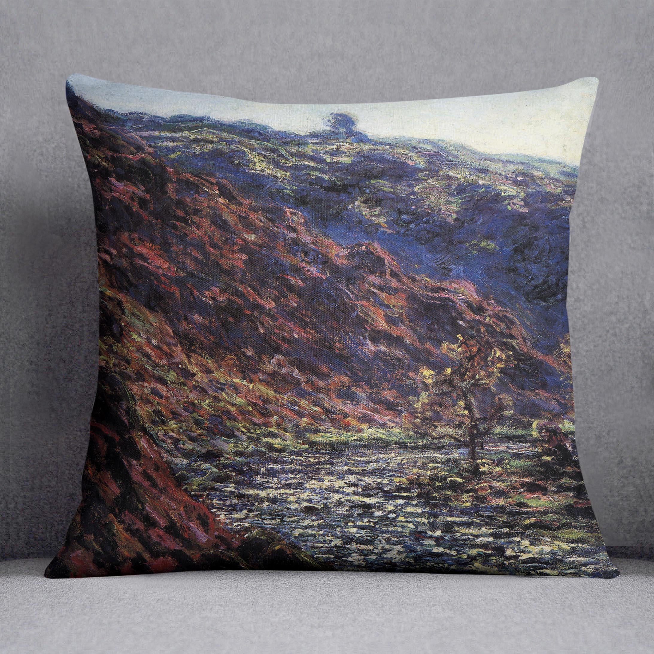 Gorge of the Petite Creuse by Monet Cushion