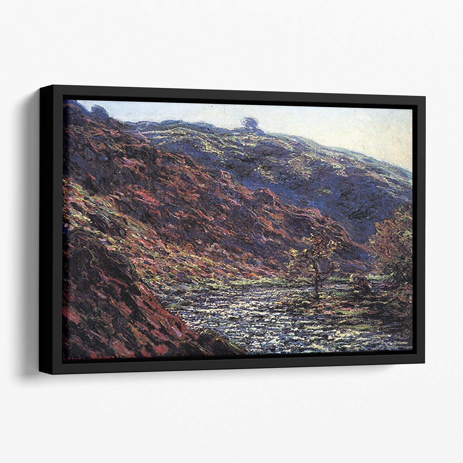 Gorge of the Petite Creuse by Monet Floating Framed Canvas