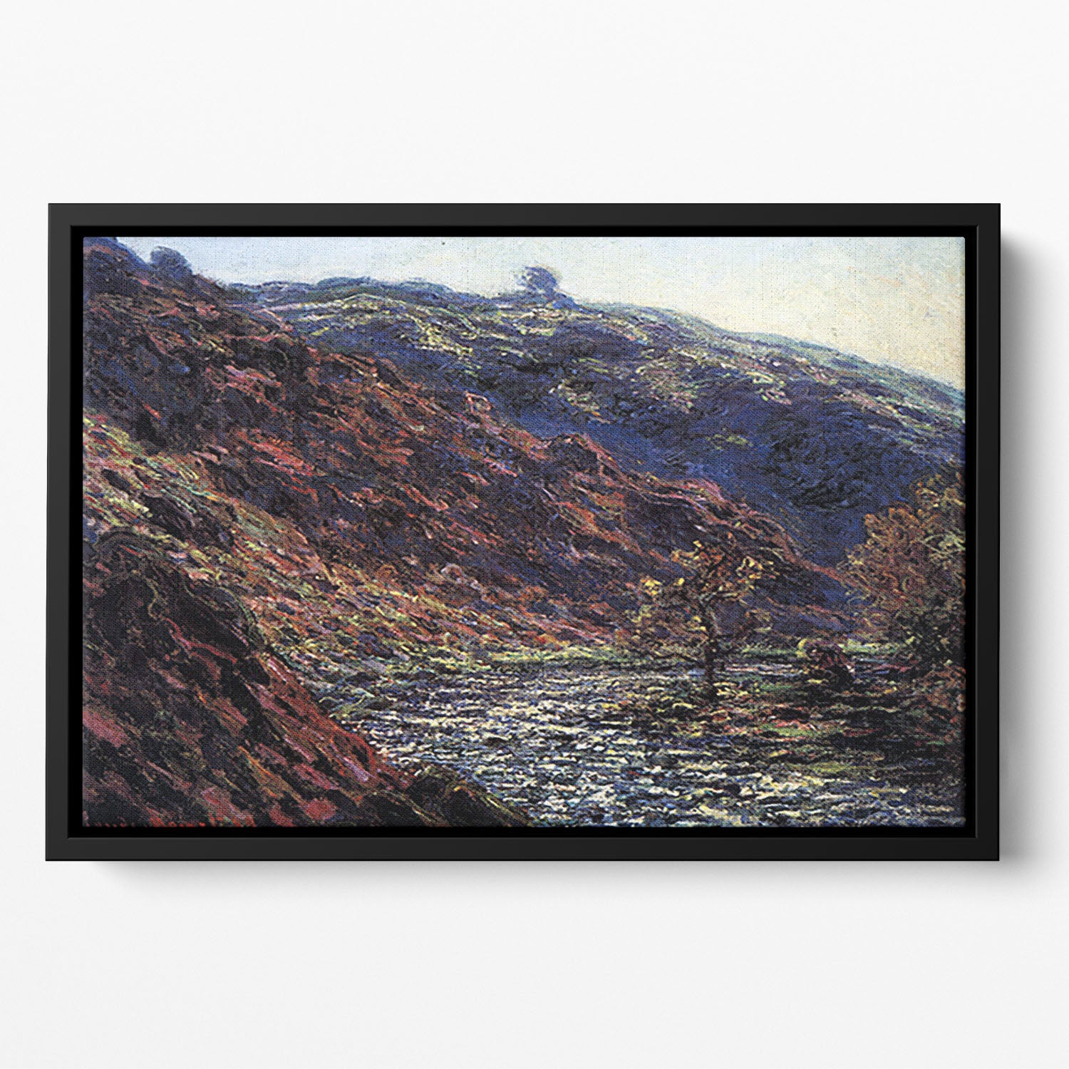 Gorge of the Petite Creuse by Monet Floating Framed Canvas