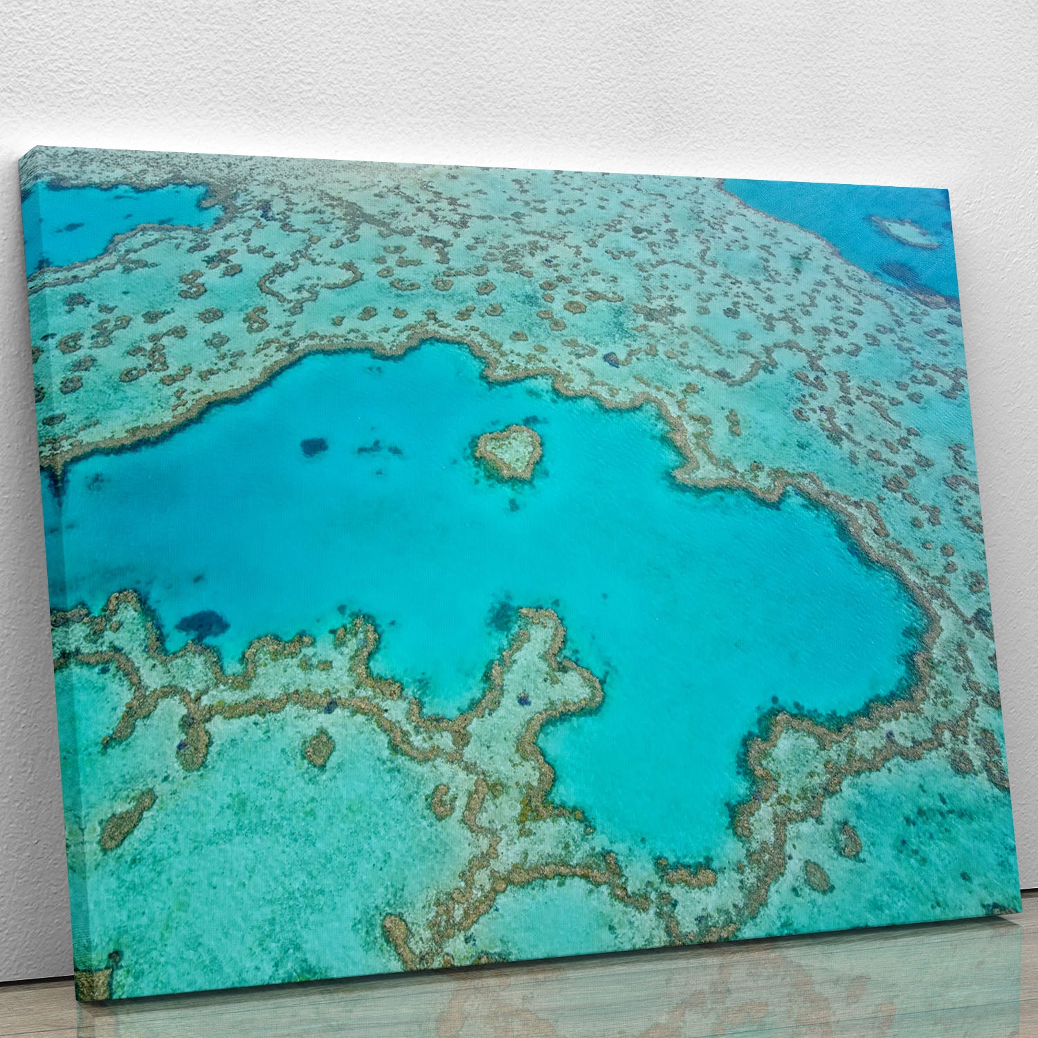 Great Barrier Reef Aerial View Canvas Print or Poster - Canvas Art Rocks - 1