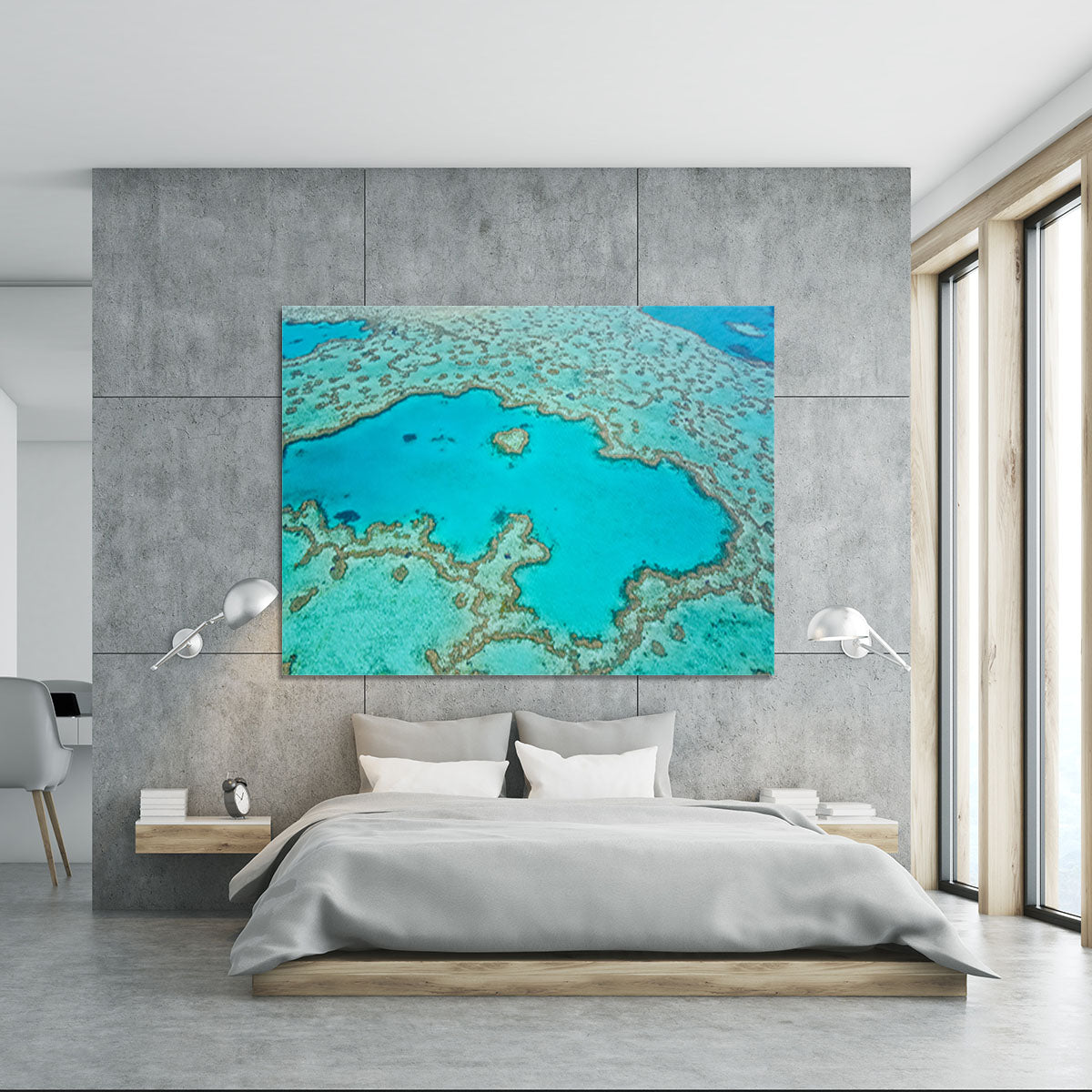 Great Barrier Reef Aerial View Canvas Print or Poster - Canvas Art Rocks - 5