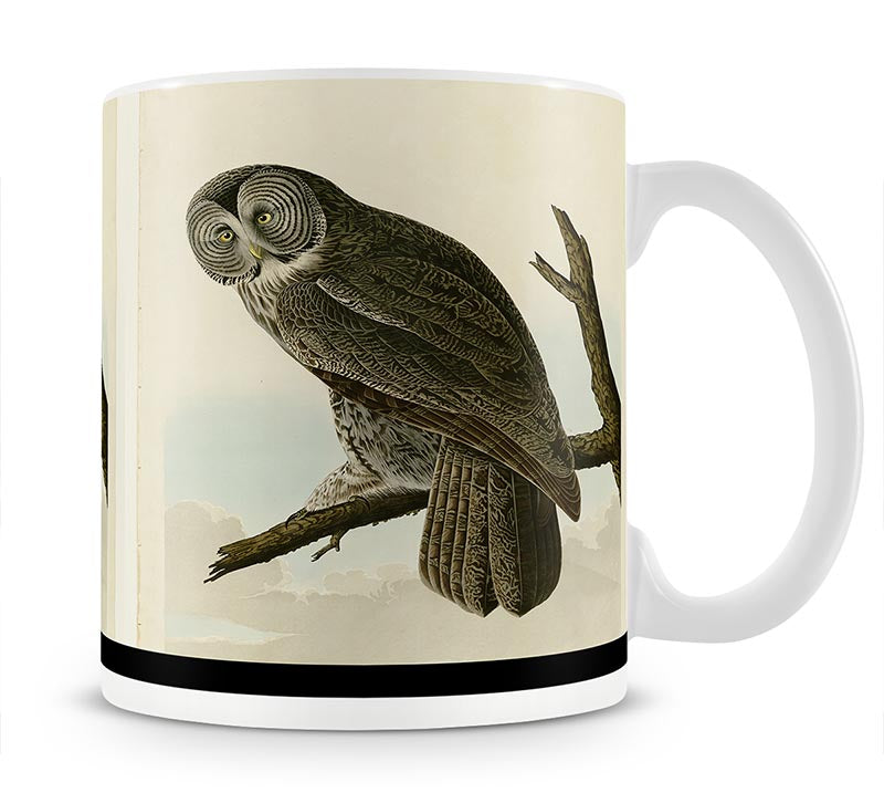 Great Cinereous Owl by Audubon Mug - Canvas Art Rocks - 1