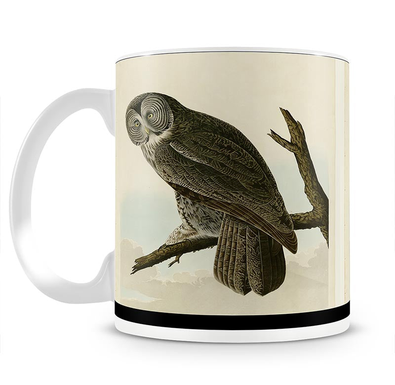 Great Cinereous Owl by Audubon Mug - Canvas Art Rocks - 1