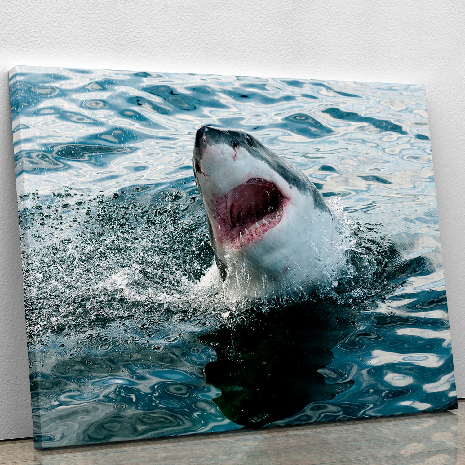 Great white shark Canvas Print or Poster - Canvas Art Rocks - 1