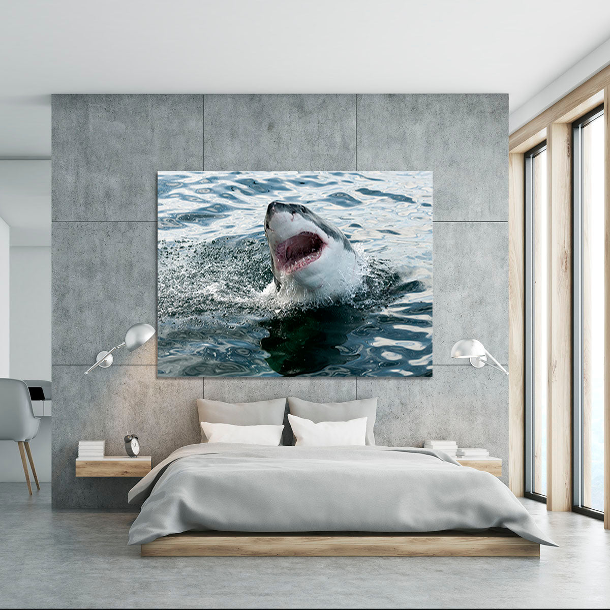 Great white shark Canvas Print or Poster - Canvas Art Rocks - 5