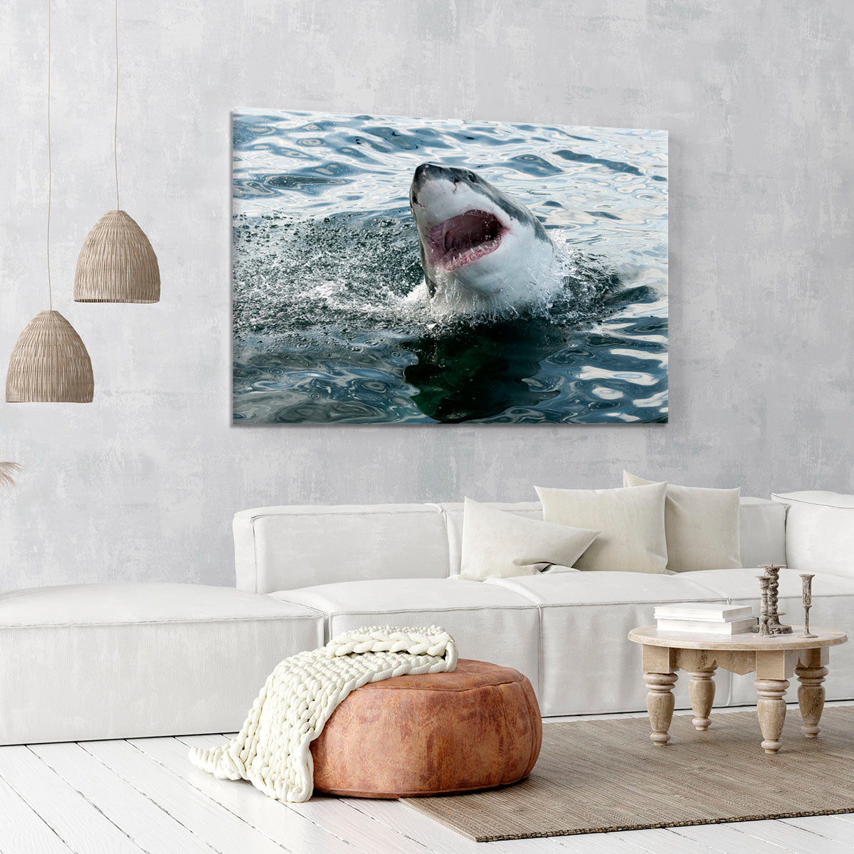 Great white shark Canvas Print or Poster - Canvas Art Rocks - 6