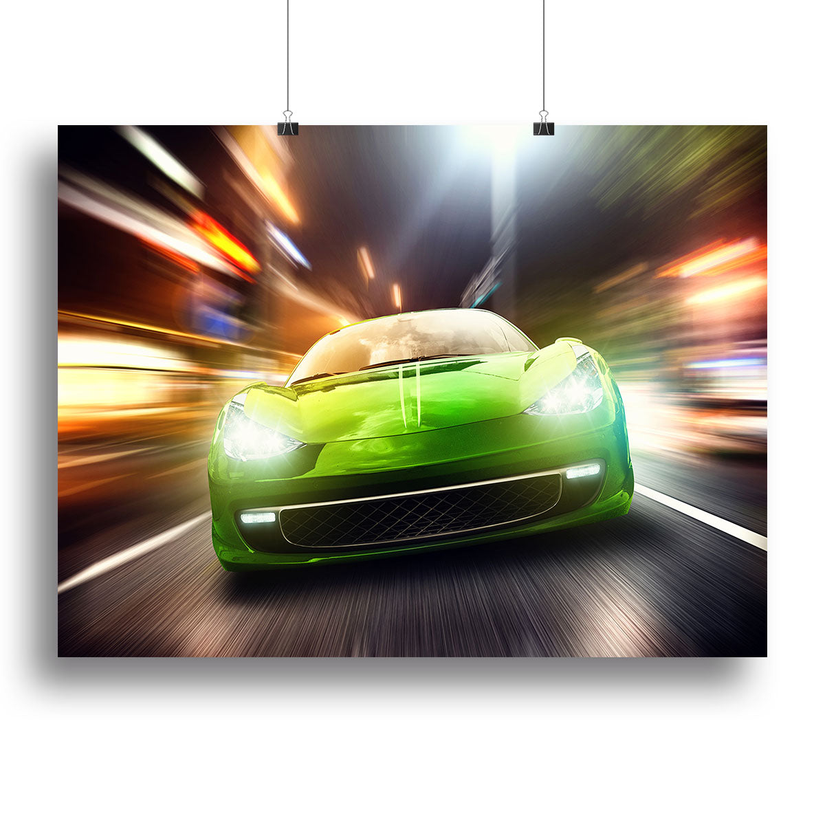 Green Race Car Canvas Print or Poster - Canvas Art Rocks - 2