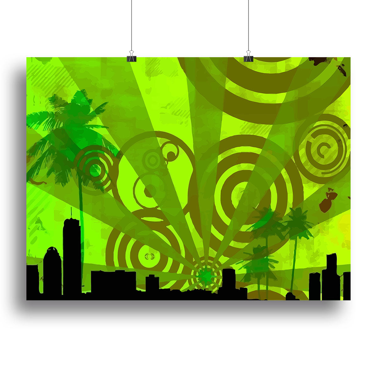 Green Urban Abstract Canvas Print or Poster - Canvas Art Rocks - 2