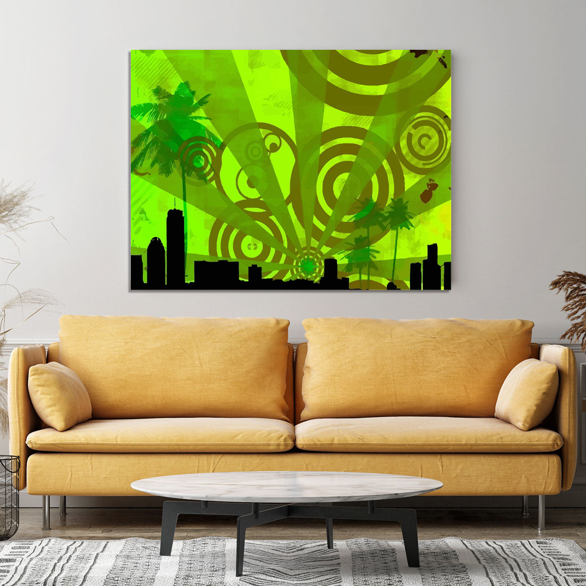 Green Urban Abstract Canvas Print or Poster - Canvas Art Rocks - 4