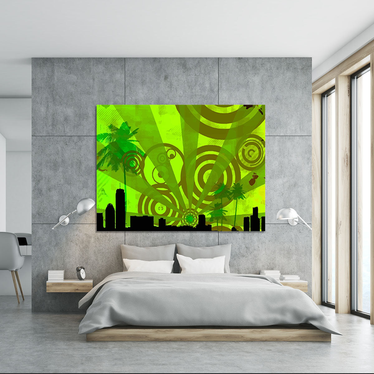 Green Urban Abstract Canvas Print or Poster - Canvas Art Rocks - 5