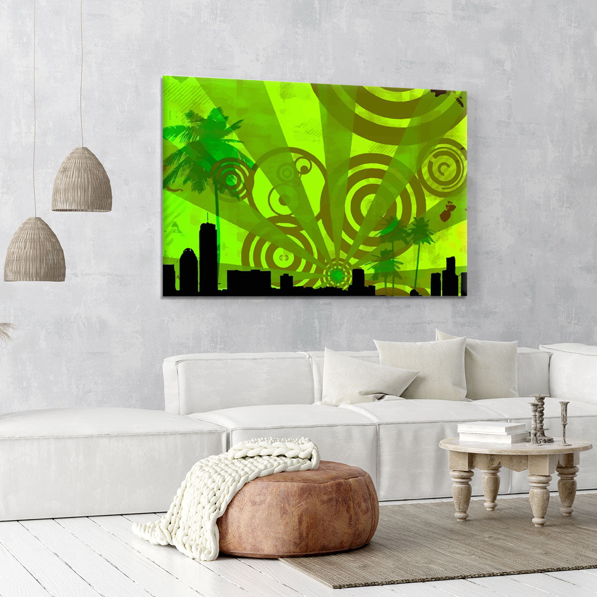 Green Urban Abstract Canvas Print or Poster - Canvas Art Rocks - 6