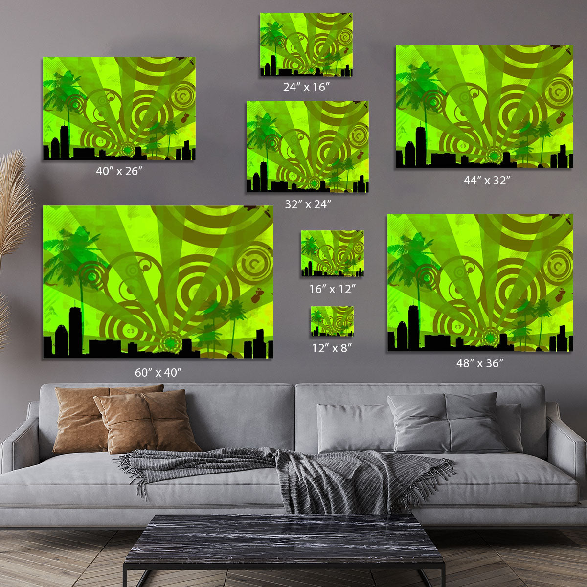 Green Urban Abstract Canvas Print or Poster - Canvas Art Rocks - 7