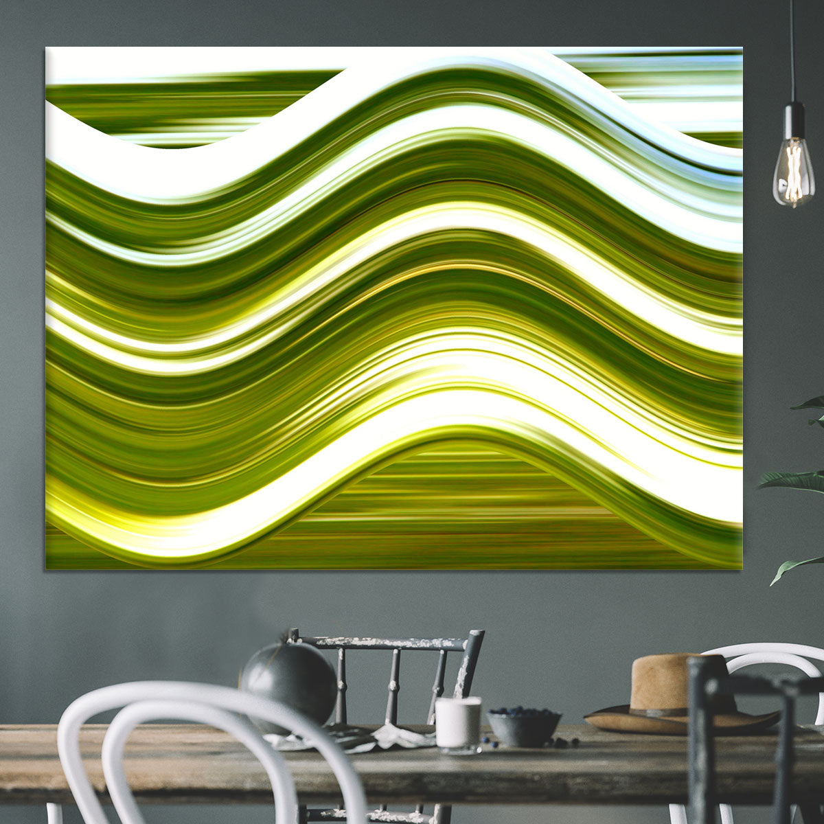Green Wave Canvas Print or Poster - Canvas Art Rocks - 3